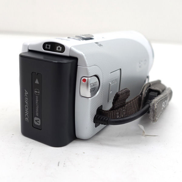 SONY HANDYCAM HDR-CX270V White HD Digital Video Camera Good Tested