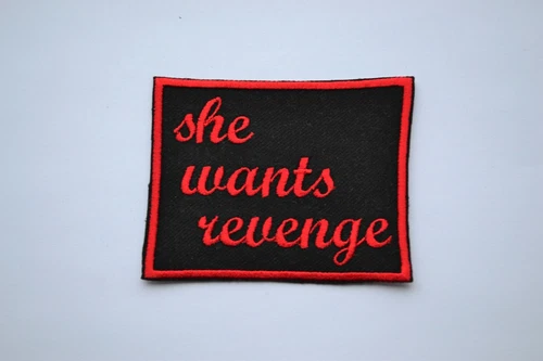 She Wants Revenge Embroidered Iron-On Punk Rock Post Punk Gothic Patch Badge