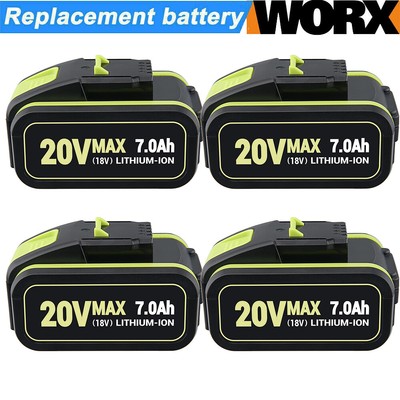 1-2x 20V 5.5Ah 7.0Ah Li-ion Battery for Worx WA3551 WA3551.1 WA3553 WX386 WX390