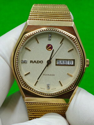 vintage RADO VOYAGER watch 17 Jewels Automatic Day Date