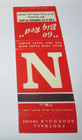 Matches Matchbook Cover 1970 University of Nebraska Football Schedule Lincoln NE — photo 2