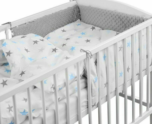 blue cot bumper set