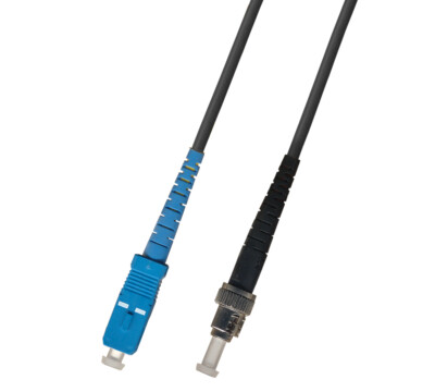 15M (49.2ft) SC-ST Outdoor Armored Fiber Optic Cable Simplex Singlemode 9/125