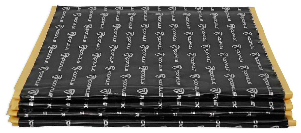 Rockville Rockmat RM12 12 Sq Ft Sound Dampening/Deadening Butyl Rubber Car  Kit 