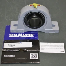 Seal Master Gold Pillow Block Ball Bearing NPL-28, 1-3/4" Bore, Cast Iron P-108
