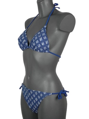 Costume da bagno donna Bikini Calzedonia Jeans Blu Due pezzi Triangolo Slip  Sexy | eBay