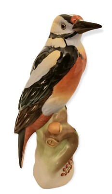 Vintage HEREND Hungary Bird Figurine Hand Painted Stunning Colors 