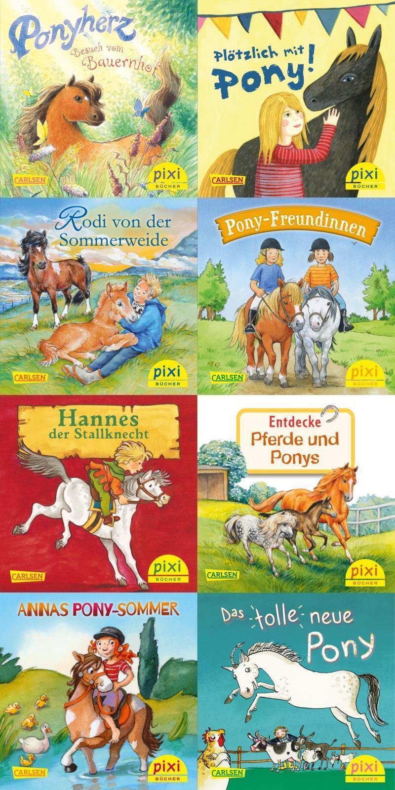 Thumbnail - Pixi-8er-set 259: Ponygeschichten Mit Pixi (8x1 Exemplar) Usch Luhn
