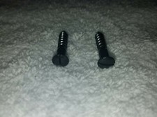 Set of 2 Large Oval Butt plate Reproduction Screws 1 1/8" Fits plates I sell