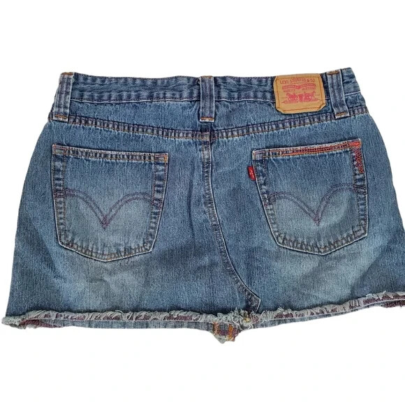 Levis Mini Skirt Womens 11 Waist 32