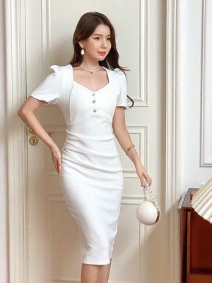 Office Dresses for Women Size 2 4 6 8 Work Business Summer Clothes Black  White | eBay