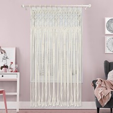 Bohemian Style Woven Tassel Curtain Wall Hanging Tapestry Window Curtains Decor