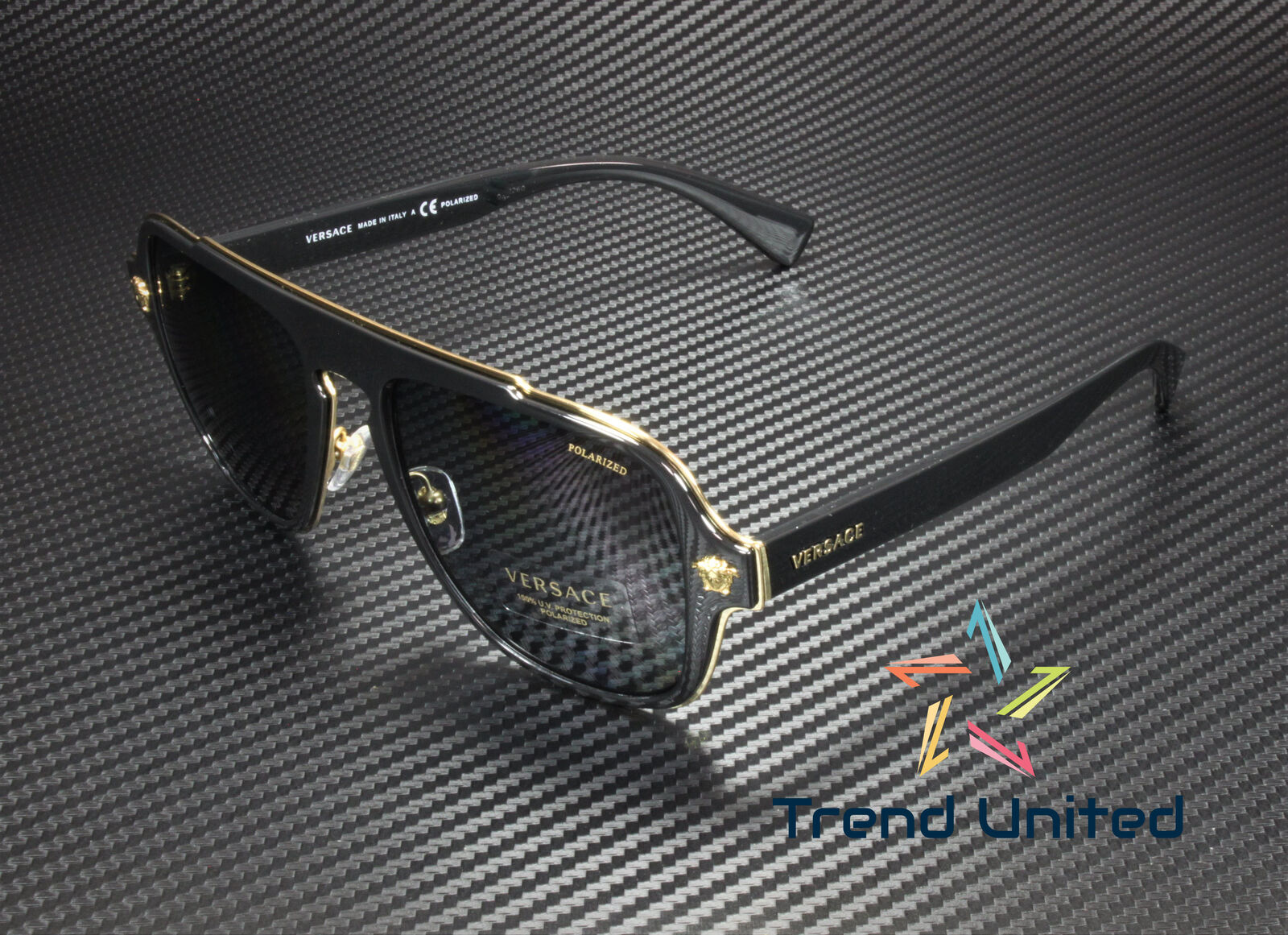 Versace 2199 Medusa Charm Sunglasses - Black for sale online | eBay