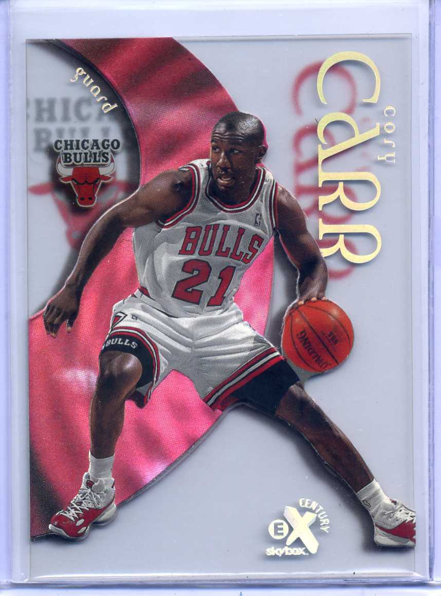 CORY CARR 1998-99 E-X CENTURY ROOKIE CARD #71 - BULLS