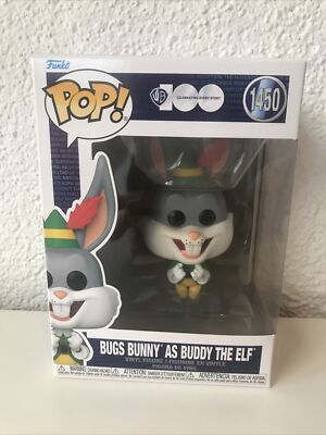 FUNKO POP ! WB 100 - Bugs Bunny - Buddy der Weihnachtself The Elf 1450 Neu