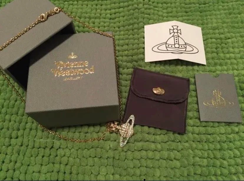 Vivienne Westwood Nana Purple Big Orb Crystal Silver Necklace With Original  Box | eBay