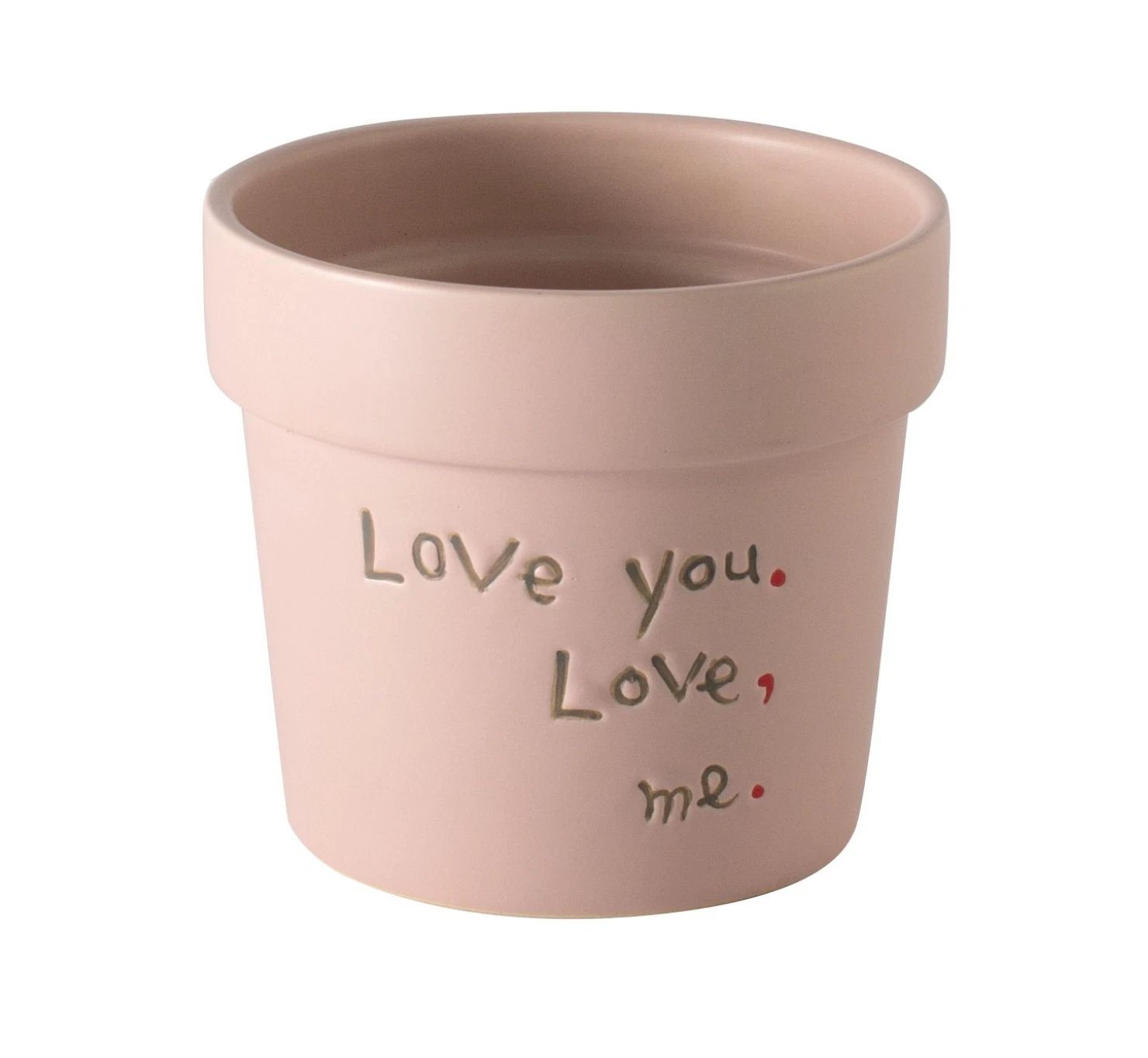 4.5" Ceramic LOVE YOU, LOVE, ME. Romance I LOVE YOU Flower Plant POT NEW 97880.0