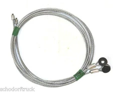 Todco Truck & Trailer Overhead Door Cables, 95" with 1/4" eye, pair