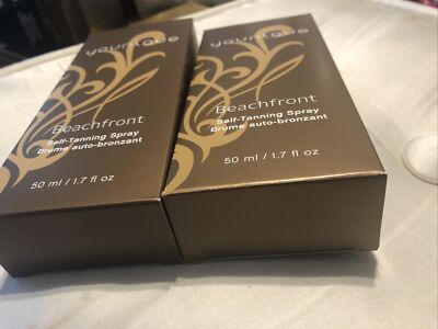 2x Younique Beachfront Self Tanning Spray Tanner 1.7 Fl. Oz New Lot Of 2