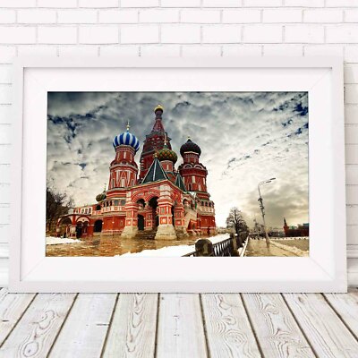 MOSCOW - St Basils Cathedral Poster Picture Print Size A5 to A0 **FREE DELIVERY*