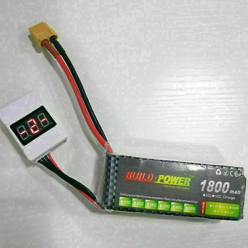 Battery Alarm Buzzer Indicator Checker Tester Low Voltage Alarm For 1S-8S Lipo - Image 3 of 4