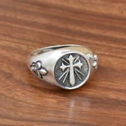 925 Sterling Silver, The Cross Ring, Christian symbols Ring, Handmade Boho Ring