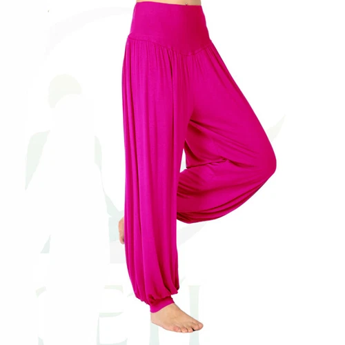 Women Harem Pants Indian Hippie Pant Ladies Casual Gym High Waist Bottoms - Picture 8 of 31