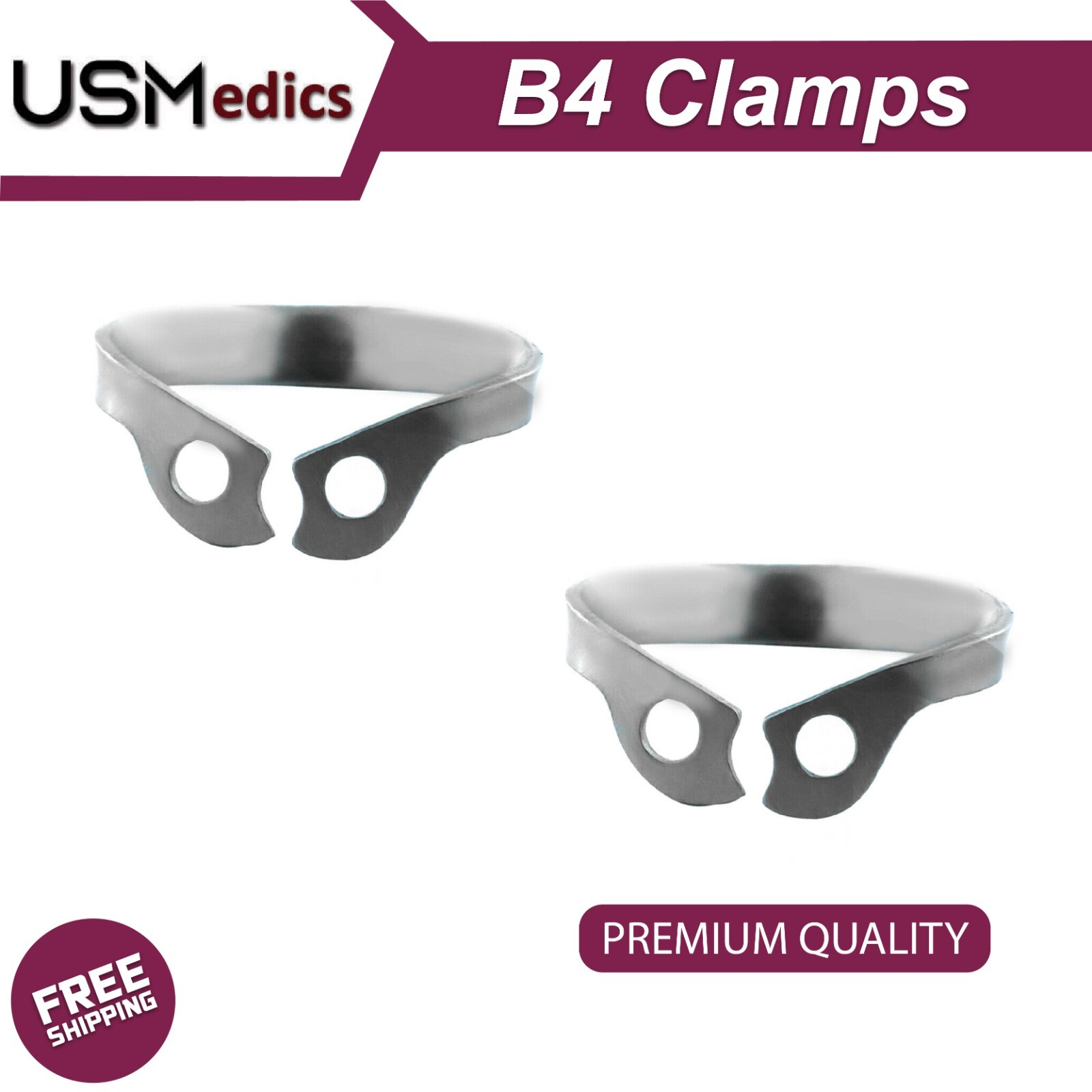 Dental B4 Rubber Dam Clamps Brinker Clamp Retractor Endodontic Clamps 2