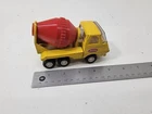 Vintage 1970's Tonka TINY-TONKA Cement Mixer Truck Pressed Steel Yellow Red