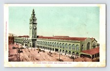 Postcard California San Francisco CA Ferry Building Union Depot Pre-1907