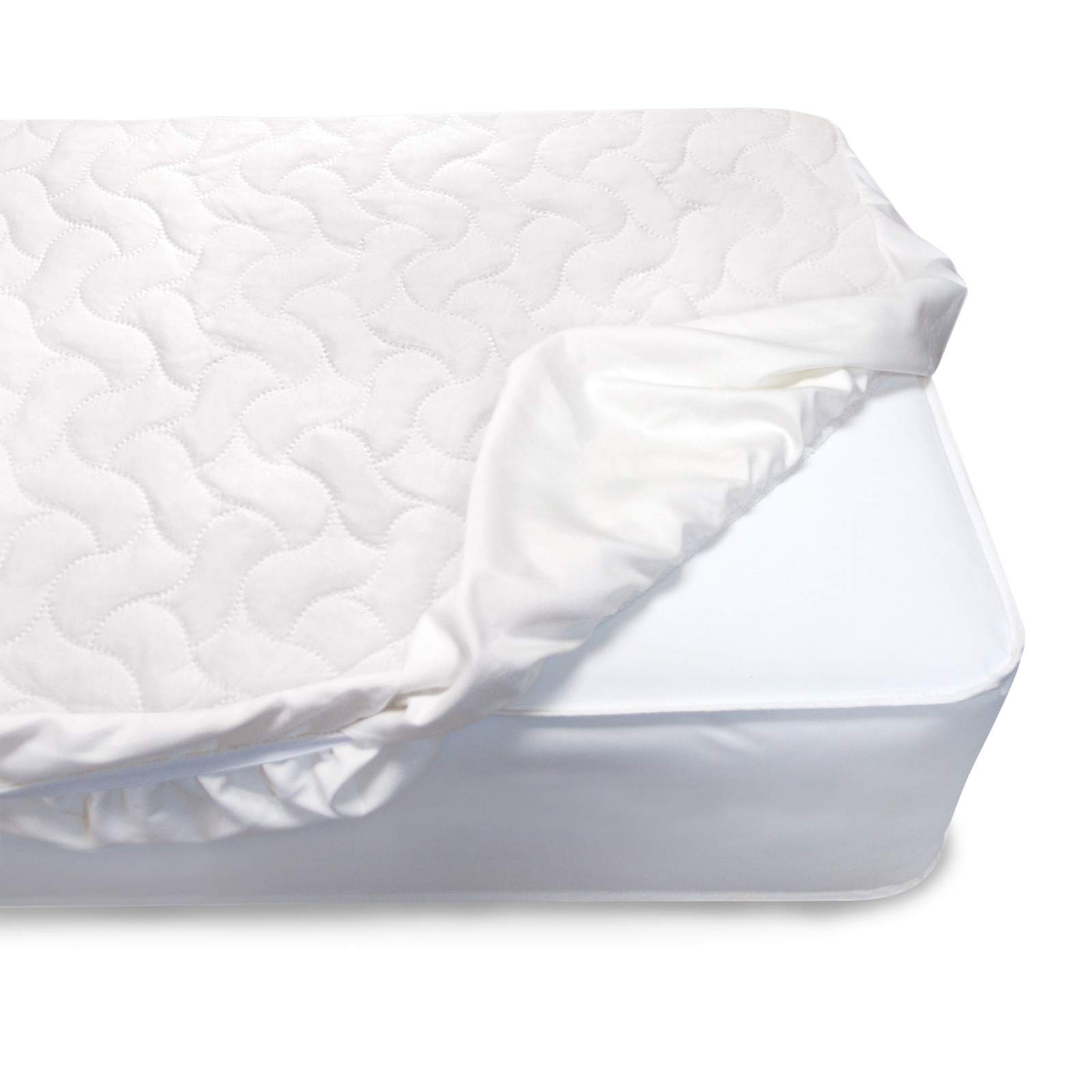 Serta Sertapedic Crib Mattress Pad Cover/Protector with Nanotex Stain Repel and