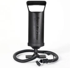 Double Quick Hand Air Pump 4 Rapid Inflatable Air Bed Mattress Toy Pool Floater