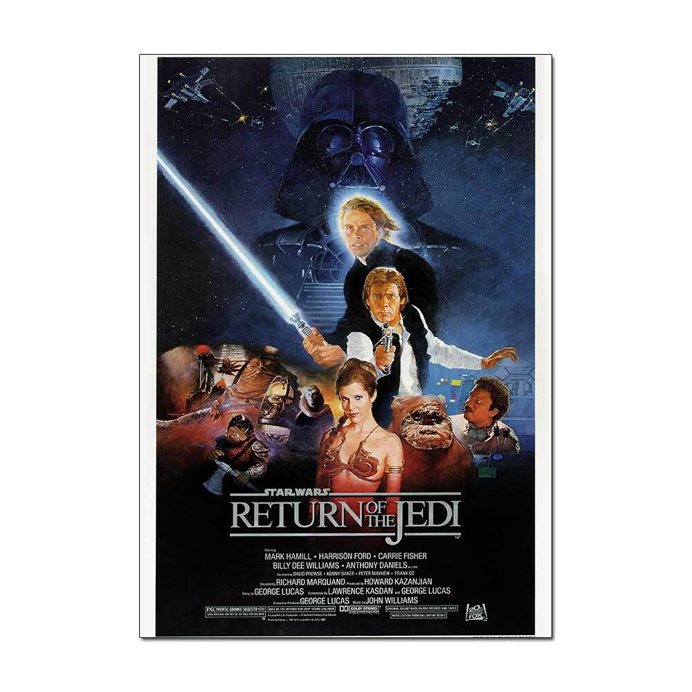 Póster de la película retro Star Wars - El Retorno del Jedi | Impresión artística oficial A3 A4