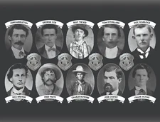 BILLY THE KID PHOTO REGULATORS GANG WILLIAM BONNEY HENRY MCCARTY 8.5X11 REPRINT