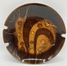Enamel on copper trinket dish/ashtray
