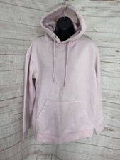 Pull & Bear Womens Hoodie Pink Long Sleeve Si...