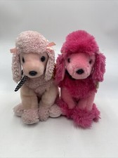 TY Beanie Buddies Tags Buddy Parfum Brigitte Poodle Dog 2003 Plush Lot Of 2 9L