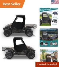 UTV Cab Enclosure Soft Doors for Hisun 500/700 - Long Lasting & Washable