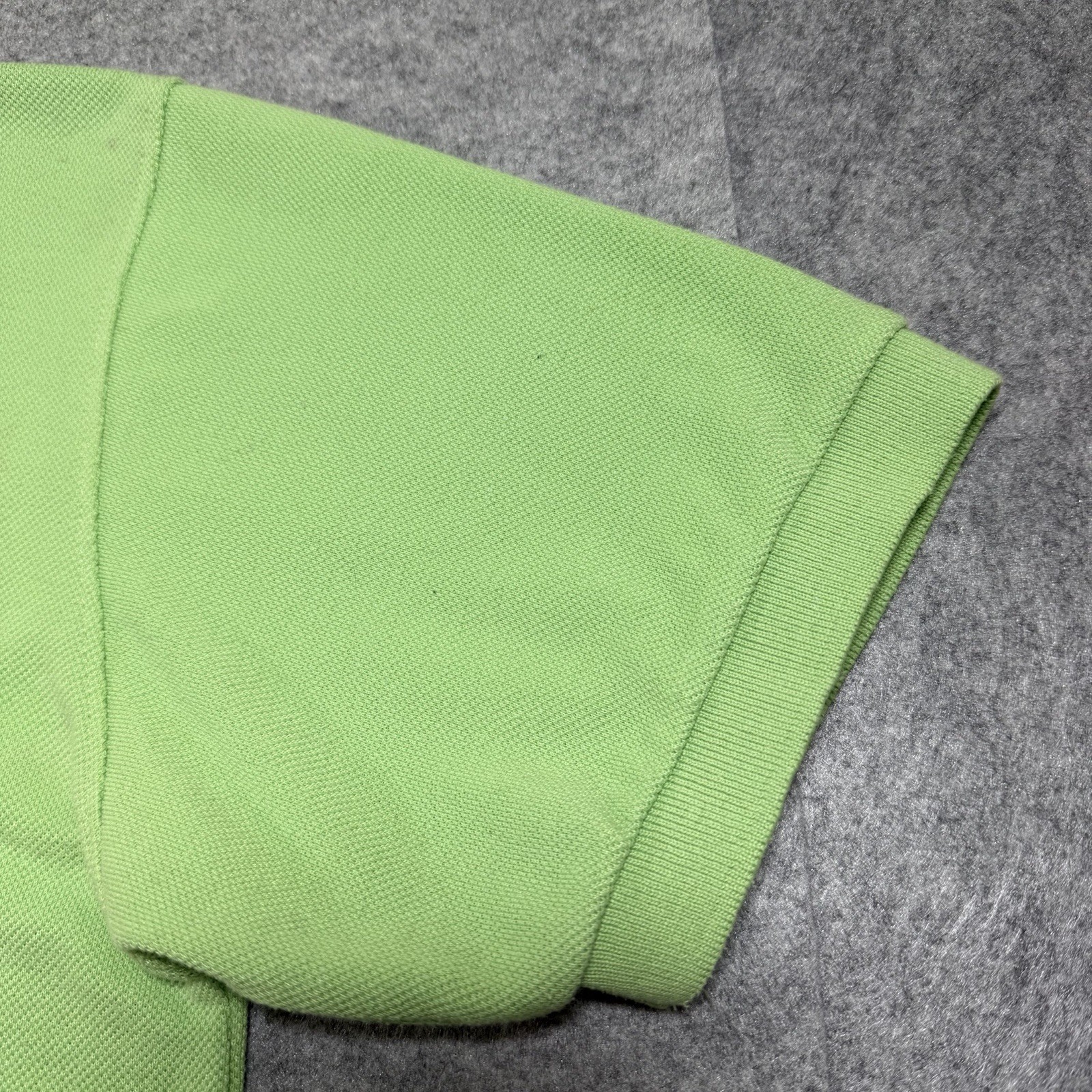 Vintage 80s Polo Ralph Lauren SS Polo Shirt Mens XL USA Made Green Navy Cotton thumbnail 13