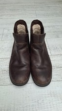 UGG Bonham braun Leder wasserdicht Chelsea Boots 8 41 dicke Sohle Wolle gefüttert