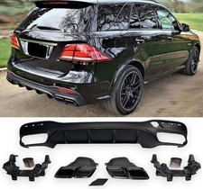 2015-2019 | Diffusor + Blenden (schwarz) passt für Mercedes W166 Gle-klasse 2015-2019 | Diffusor + Blenden (schwarz) passt für Mercedes W166 Gle-klasse