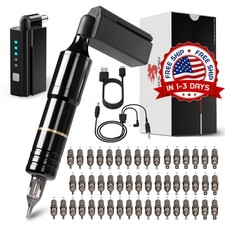 PROFESIONAL Maquina De Tatuaje Kit Para Tatuar Tattoo Rotativa Pluma Inalambrico