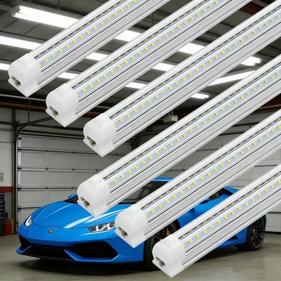 T8 5FT LED Tube Lights 50-PACK 45W LED Shop Light Fixtures 5' Linkable 6500K ETL
