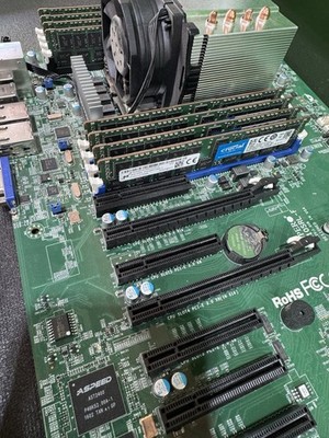 Supermicro X10SRL-F Intel LGA2011 Motherboard 128gb DDR4 Ram ECC XEON E5-2697AV4
