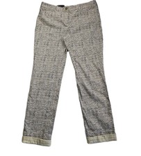 Brooks Brothers Womens Pants Size 10 Geometric Print Ankle Stretch Natalie Fit