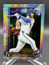 2025 Topps Chrome Update John Rave RC Rookie Prism Refractor #USC136 Royals