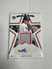 2025 Stars & Stripes USA Baseball #SSM-AW Austin Weiss Signature Materials MLB