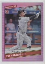 2020 Panini Donruss Retro 1986 Variations Holo Pink Yu Chang #259 Rookie RC 0rm6