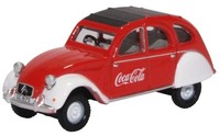 Citroen 2CV Coca Cola 1:76 MaßStab Oxford Diecast Metall M76CT007CC