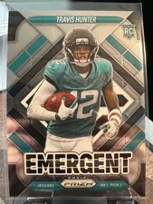 2025 Panini Prizm Football Travis Hunter RC Rookie Emergent Insert Jaguars #12